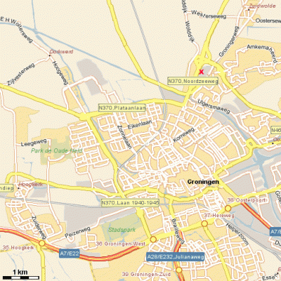 Detailkaart Groningen