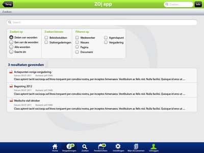 ZO| vergader-app zoeken